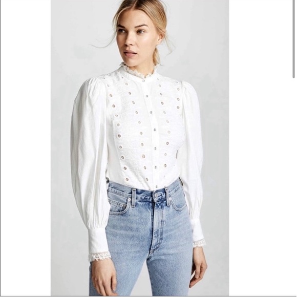 Joie Bobette Blouse in White- XXS,XS - Picture 1 of 7